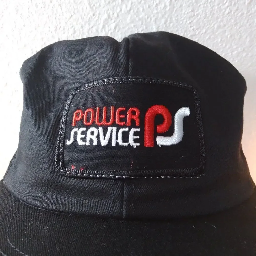 Vintage K Products Power Service Equipment Engineering Patch Snap Back Hat